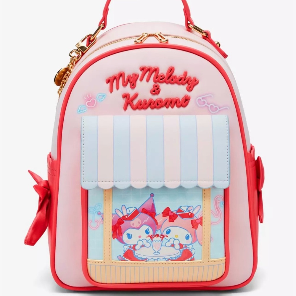 NWT Sanrio Kuromi/My Melody Diner Mini Backpack